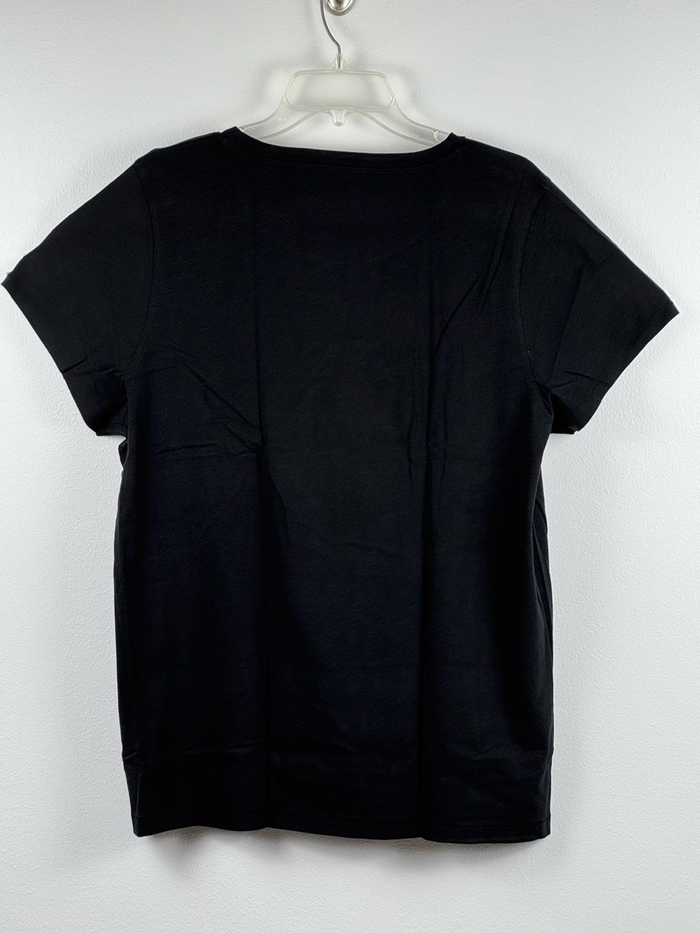 J Crew Factory Black Vintage Slub Cotton Crewneck Tee Shirt, size 2X NWT - Picture 3 of 8
